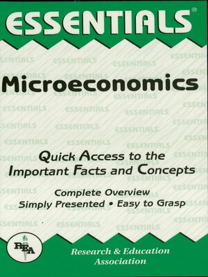 cover image of Microeconomics Essentials